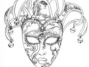 Pagine Carnevale da Colorare per adultos