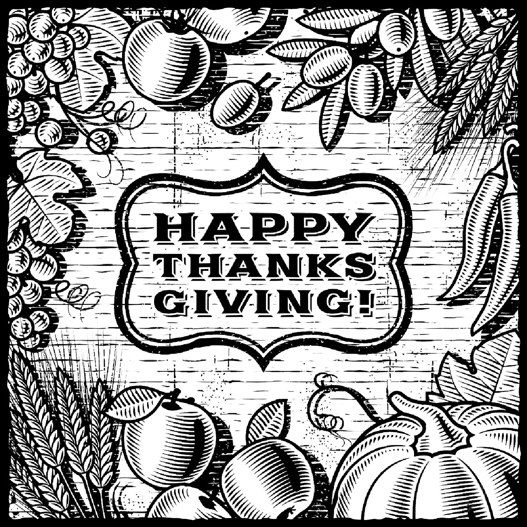 Disegni da colorare per adulti : Thanksgiving - 16