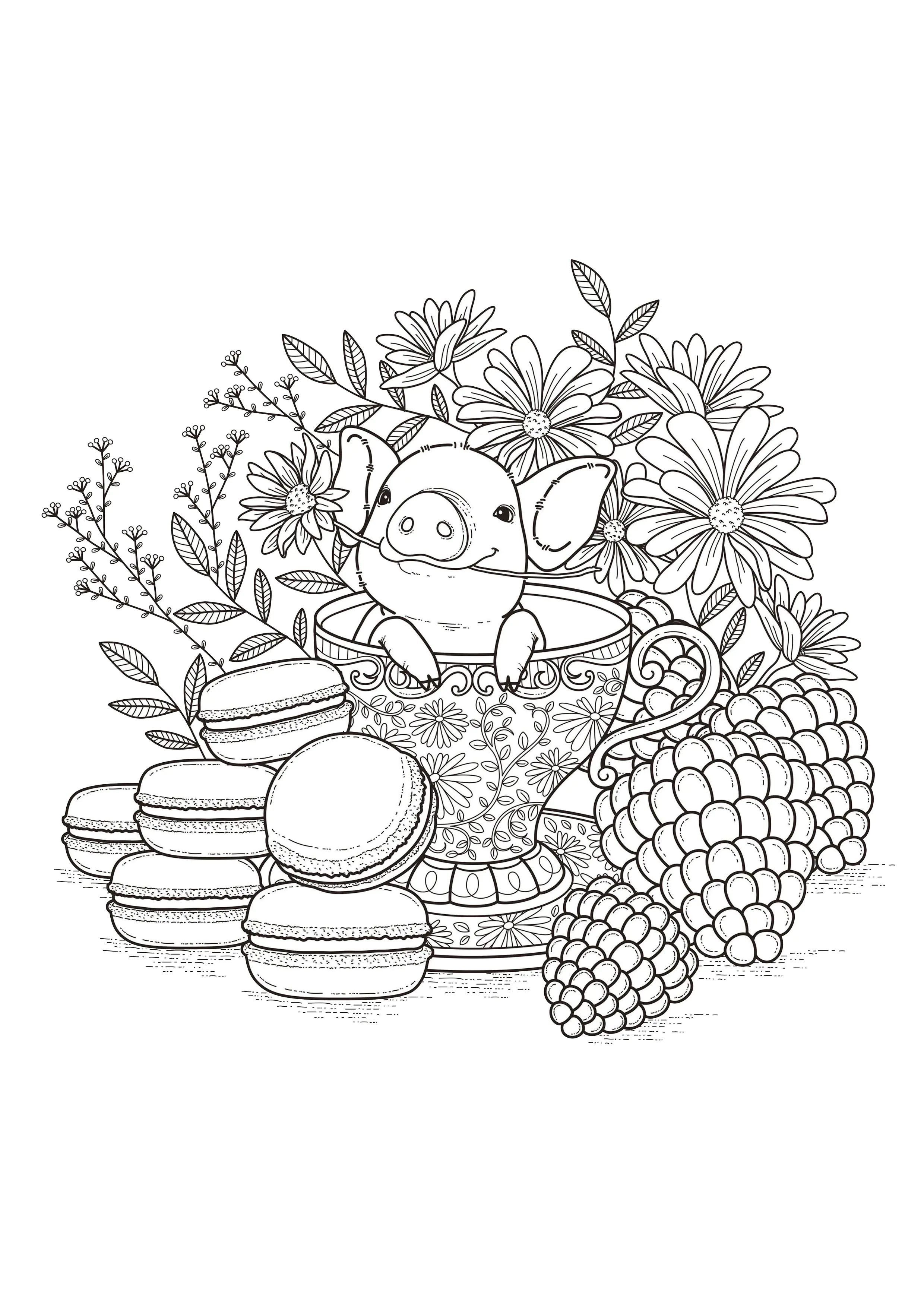 Fiori-e-vegetazione-30946 (Pagina Fiori e vegetazione da Colorare per adultos)