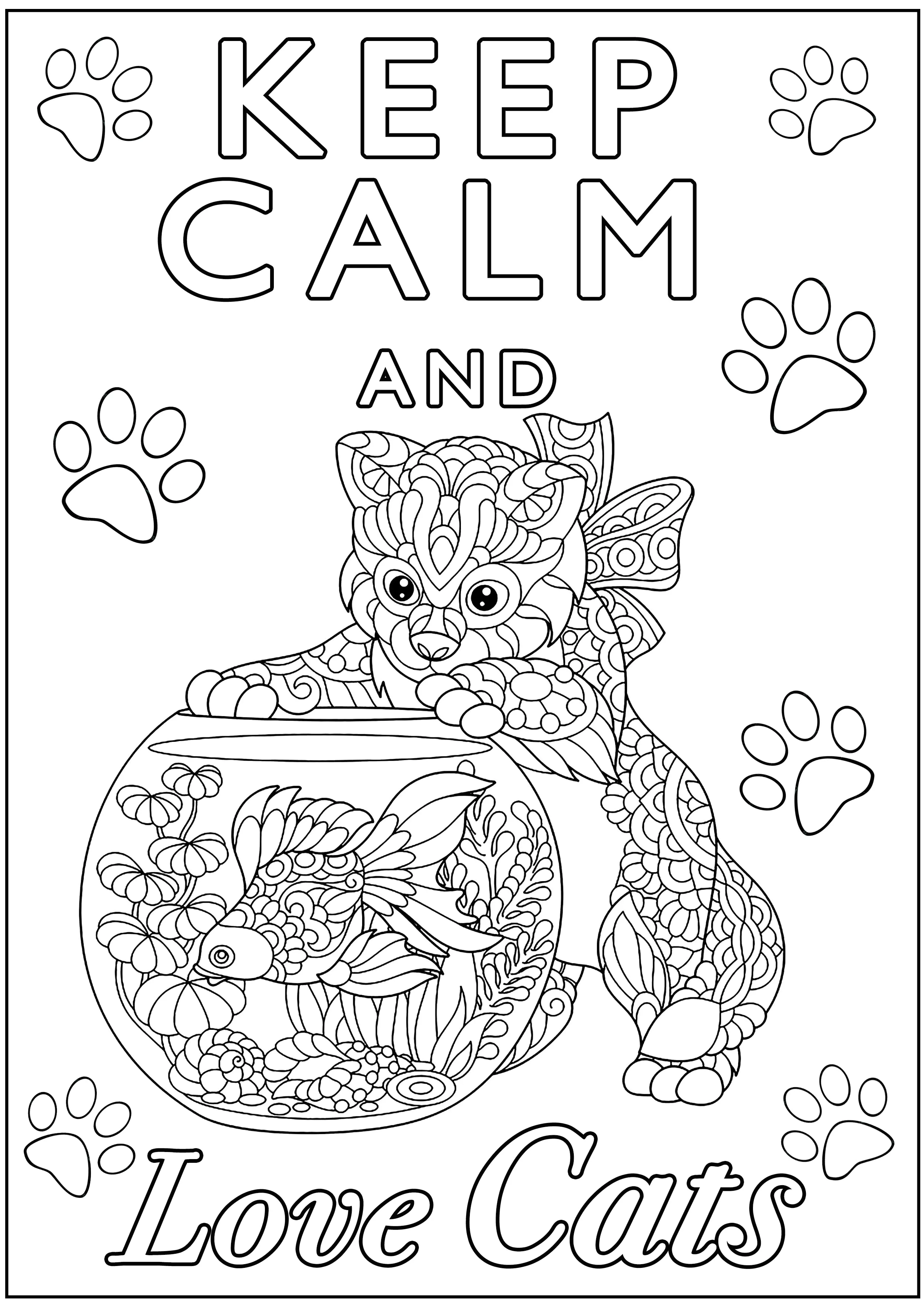 Disegni da colorare per adulti keep calm - 28430