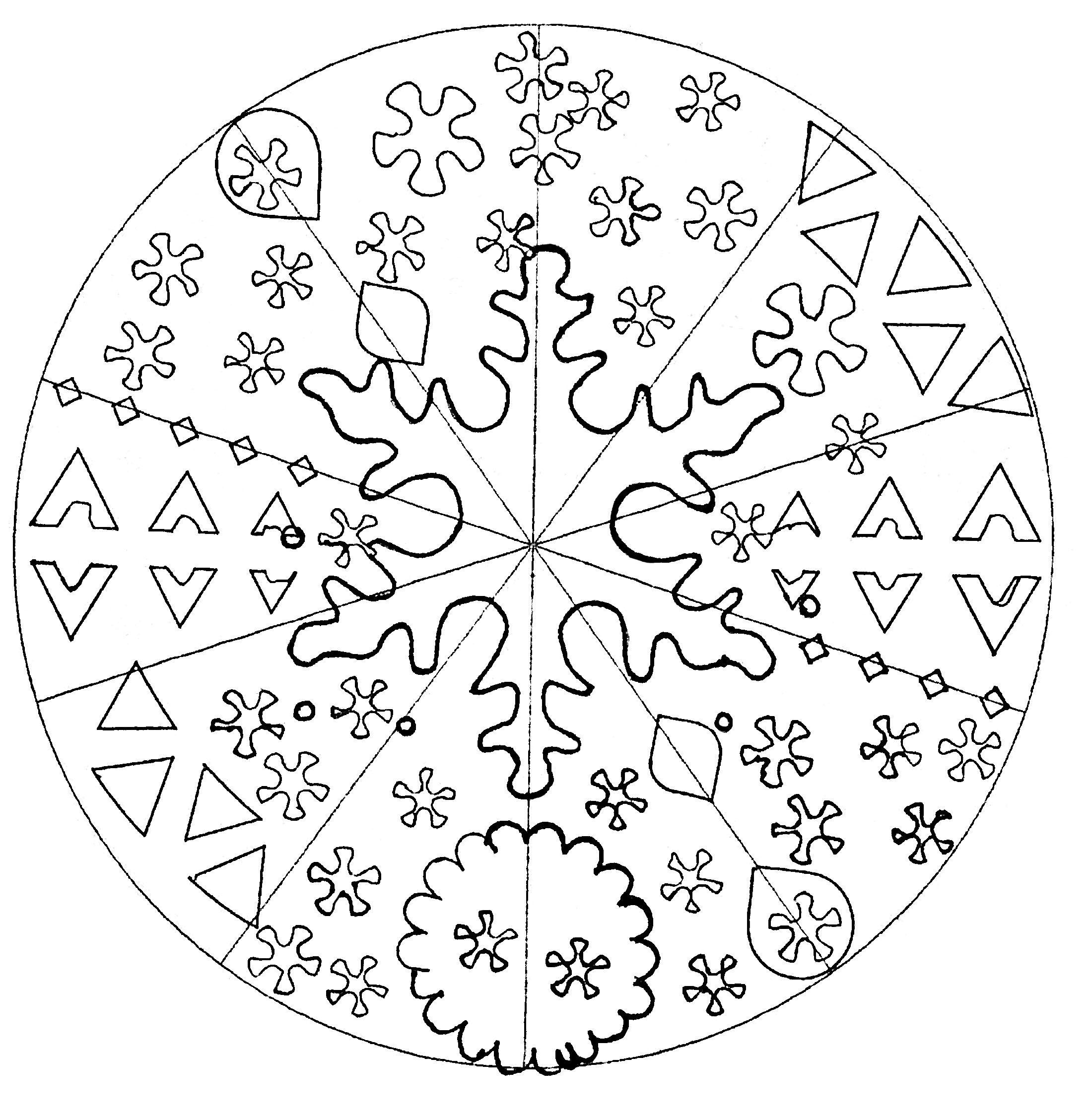 Disegni da colorare per adulti : Mandalas - 150, Artista : Domandalas