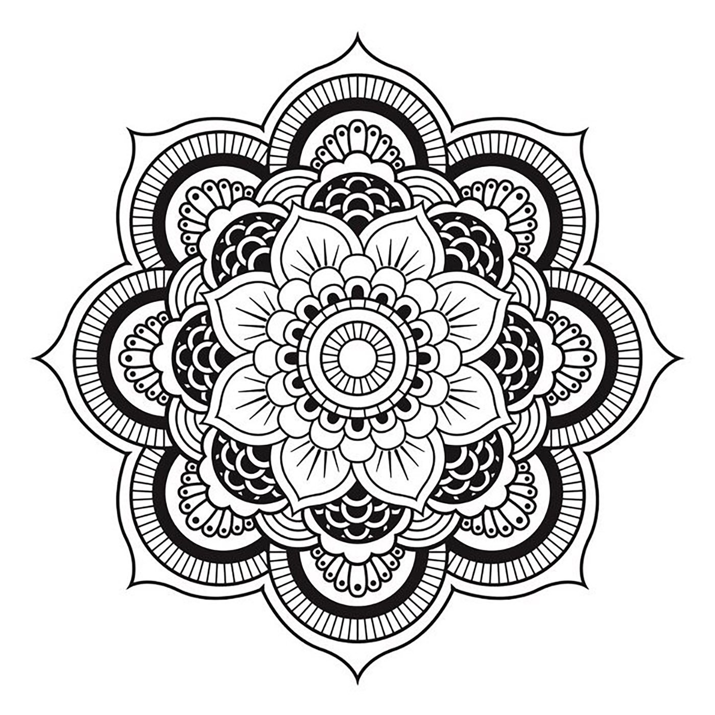 Disegni da colorare per adulti mandalas 143 Permission For personal and non mercial use only Stampa