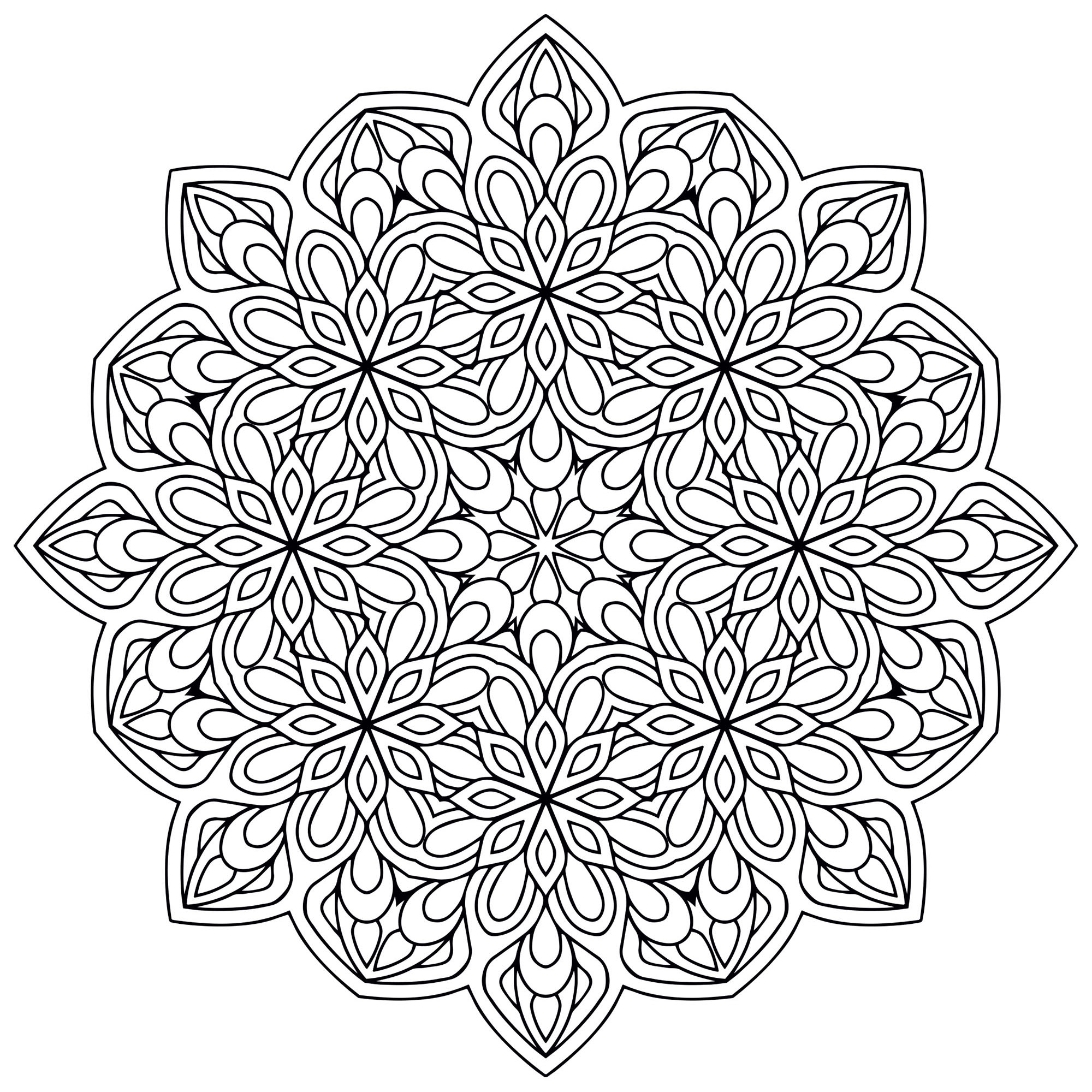 Disegni da Colorare per Adulti : Mandalas - 2, Artista : Celine