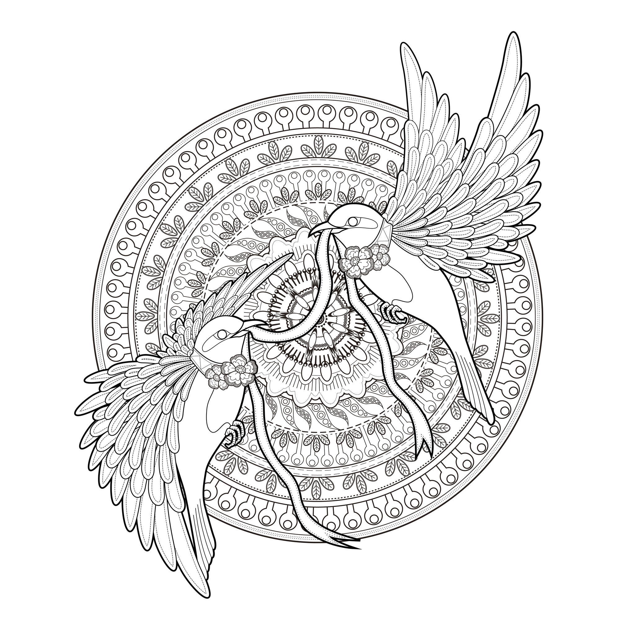 Disegni da colorare per adulti : Mandalas - 83