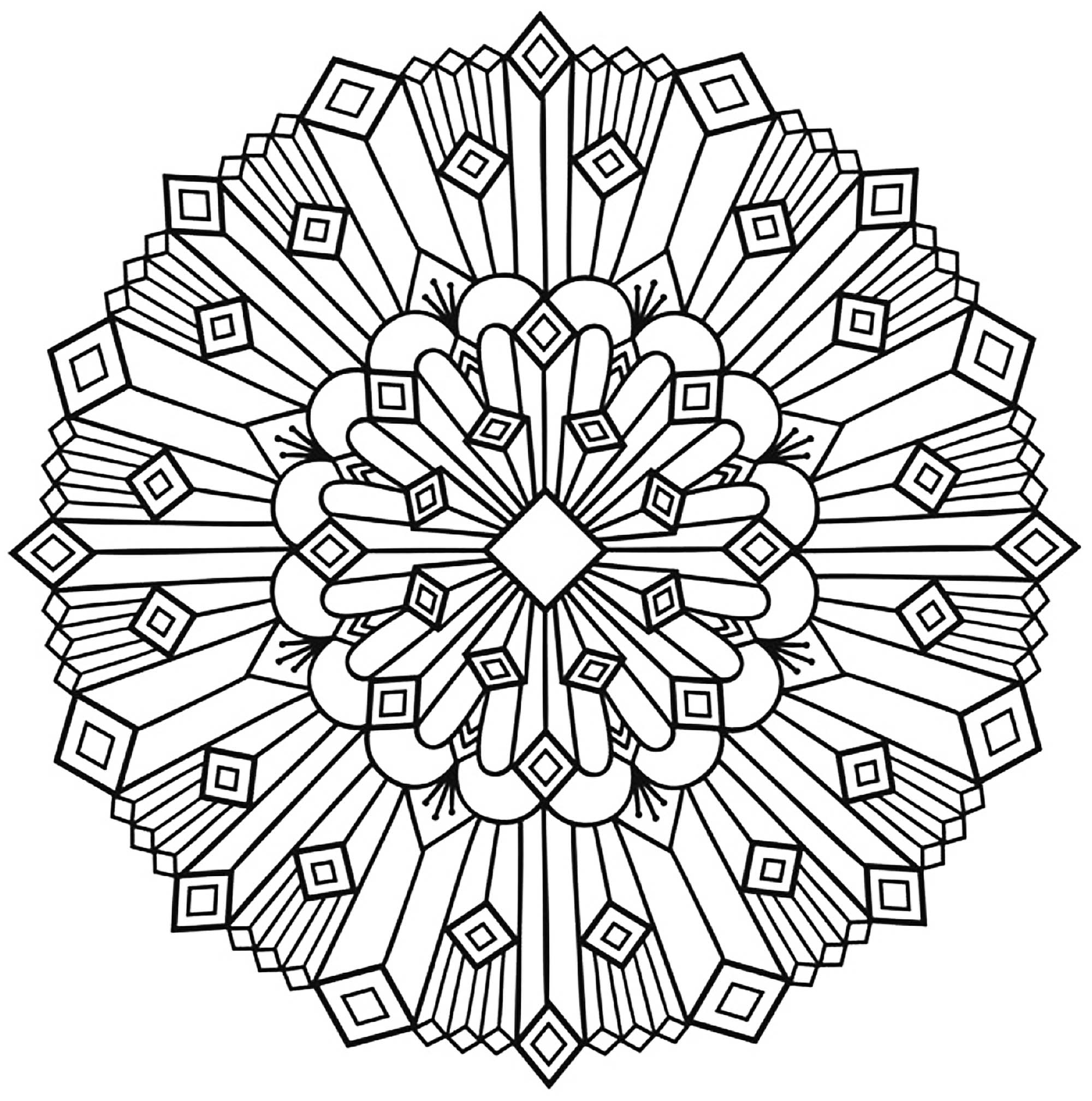 Disegni da colorare per adulti : Mandalas - 1, Artista : Art'Isabelle