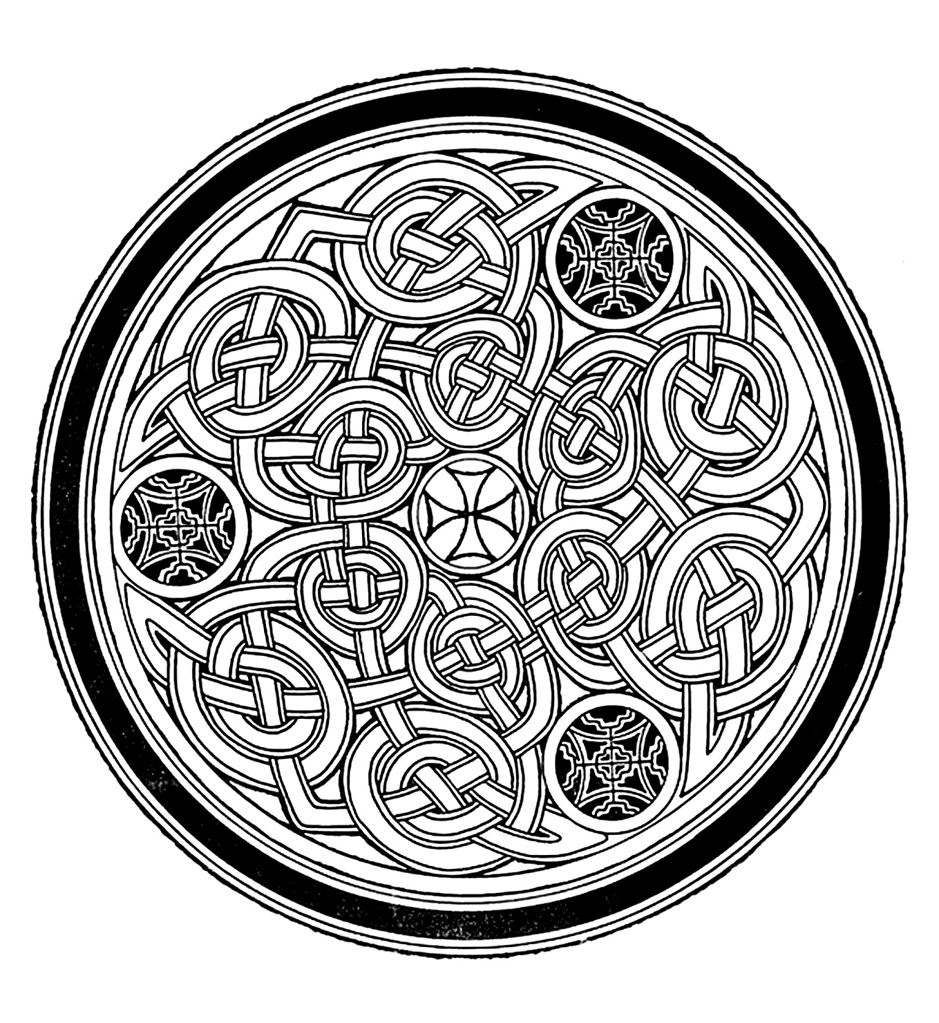 Disegni da colorare per adulti : Mandalas - 39