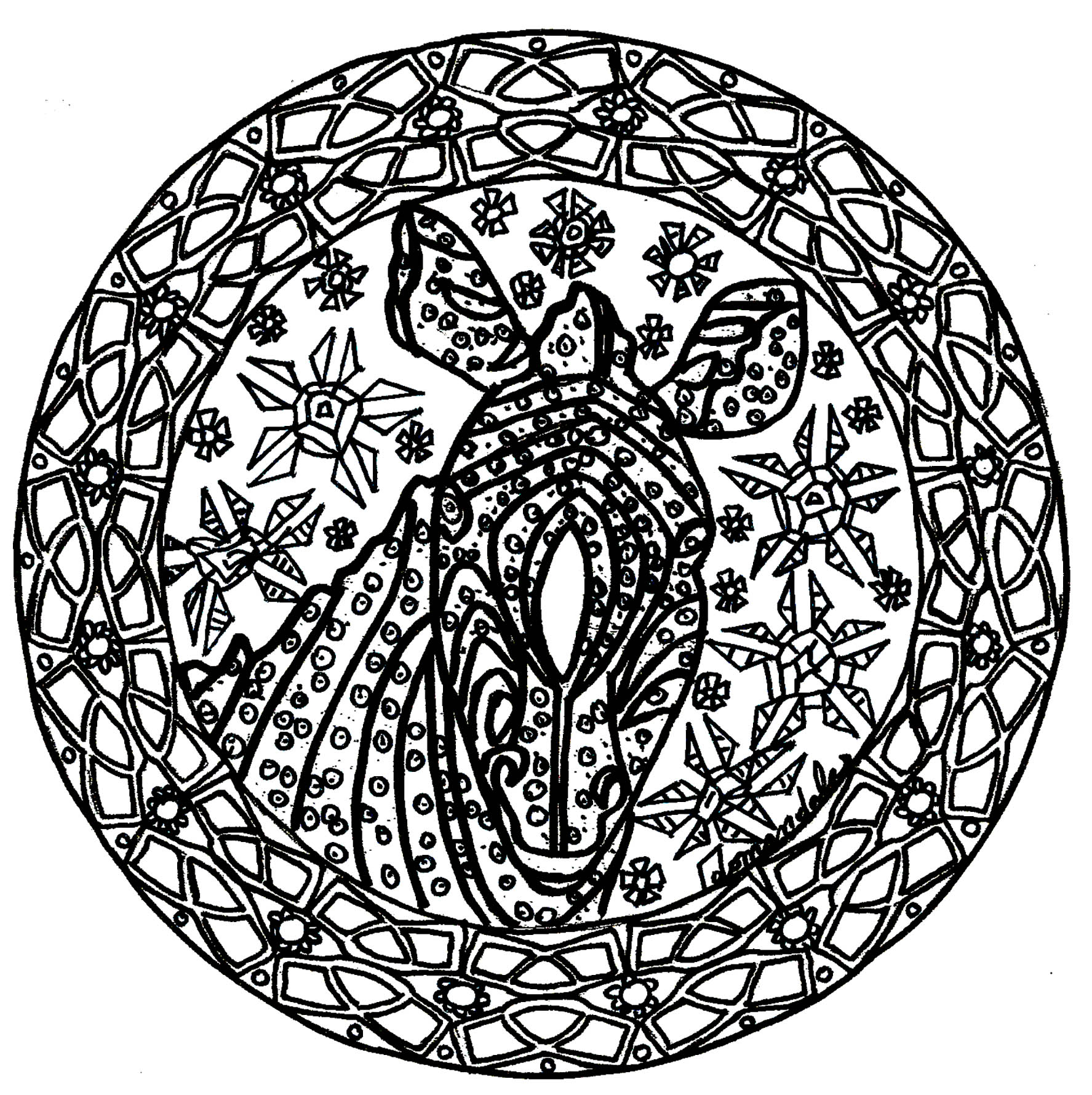 Mandalas-56054 (Pagina da Colorare) Mandalas-56054 (Pagina da Colorare per adultos)