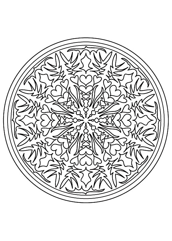 Disegni da colorare per adulti : Mandalas - 11