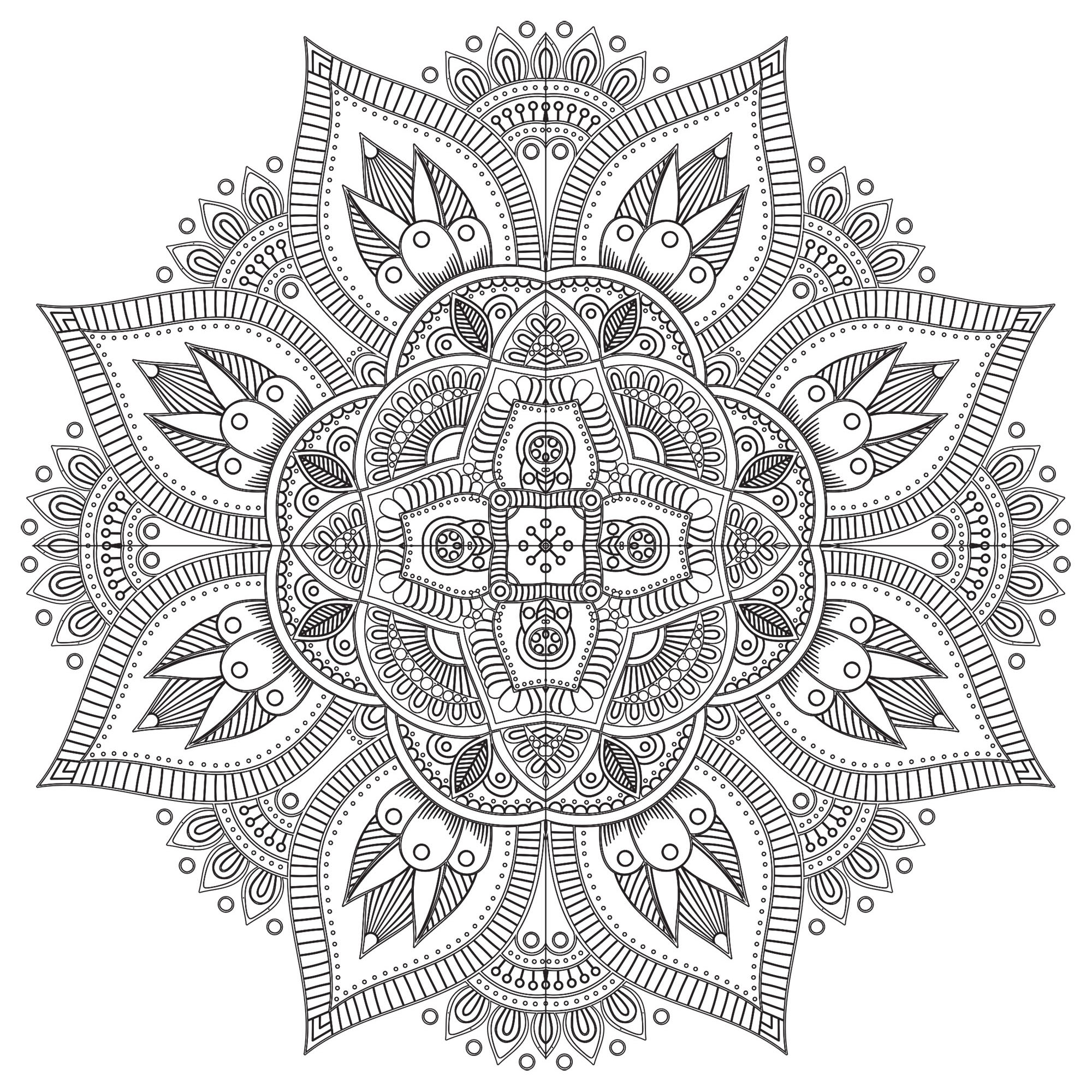 Pagina Céline da Colorare per adultos : Mandala zen e antistress - 7