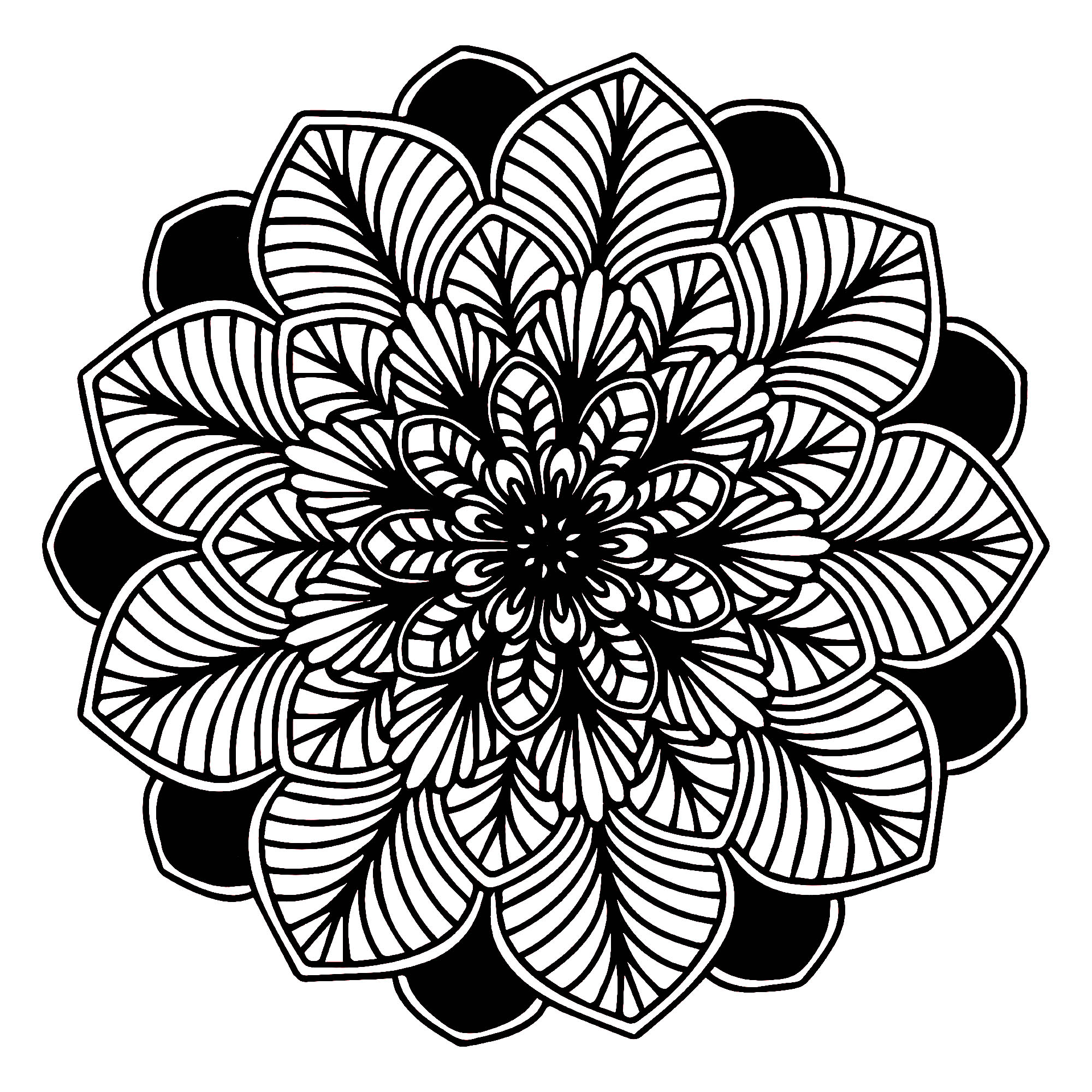 Mandala molto scuro