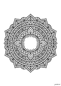 Mandala della Complessità (Pagina da Colorare)