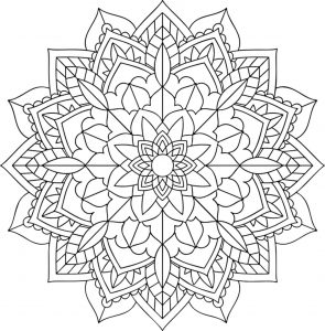 Mandala floreale semplice