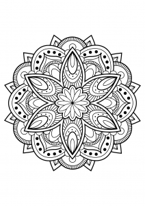 Mandala da libri da colorare gratuiti per adulti   16