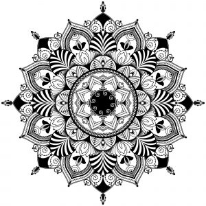 Illustrazione ispirata al mandala / zentagle