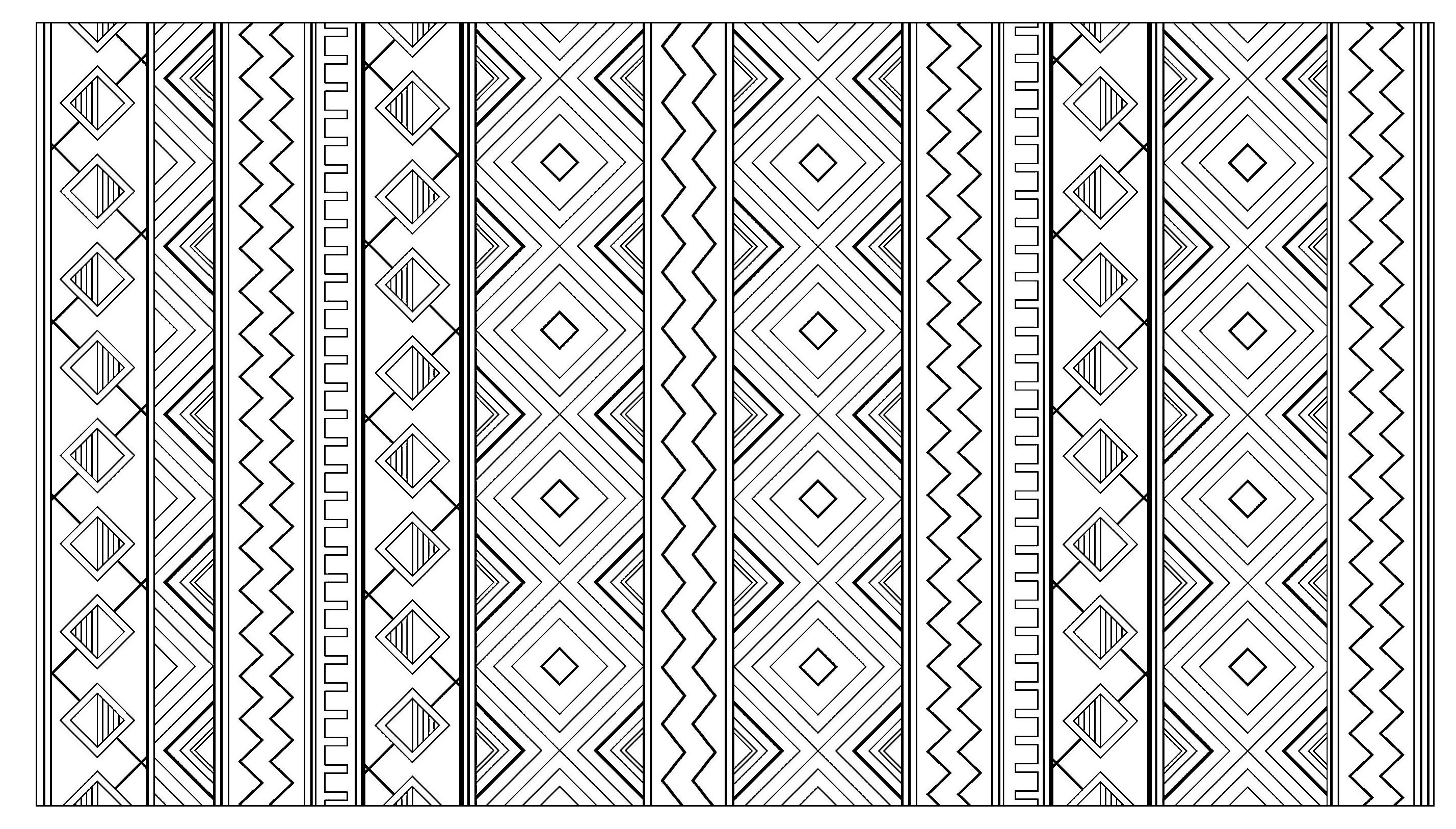 Disegni da colorare per adulti : Maya, Aztechi e Incas - 2