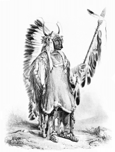 Disegni da colorare per adulti : Indiano dAmerica - 15