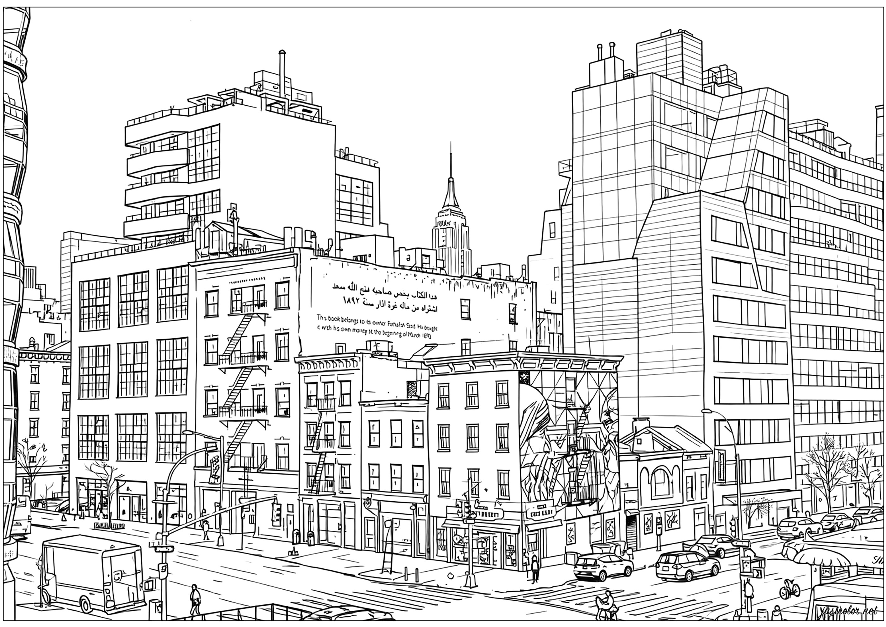 Distretto di Chelsea (Pagina New York da Colorare per adultos)