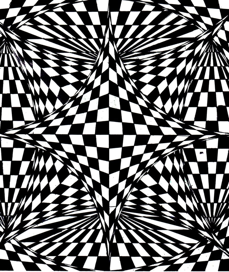 Disegni da colorare per adulti : Op Art - 7