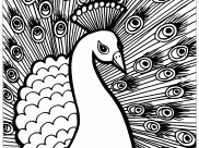 Pagine Peacocks da Colorare per adultos