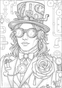 Gentiluomo Steampunk Enigmatico