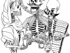 Gli scheletri che celebrano la loro morte