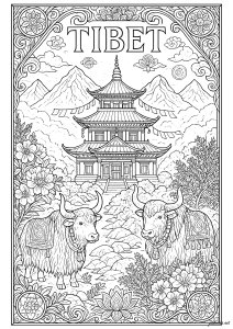 Splendore delle Montagne Tibetane