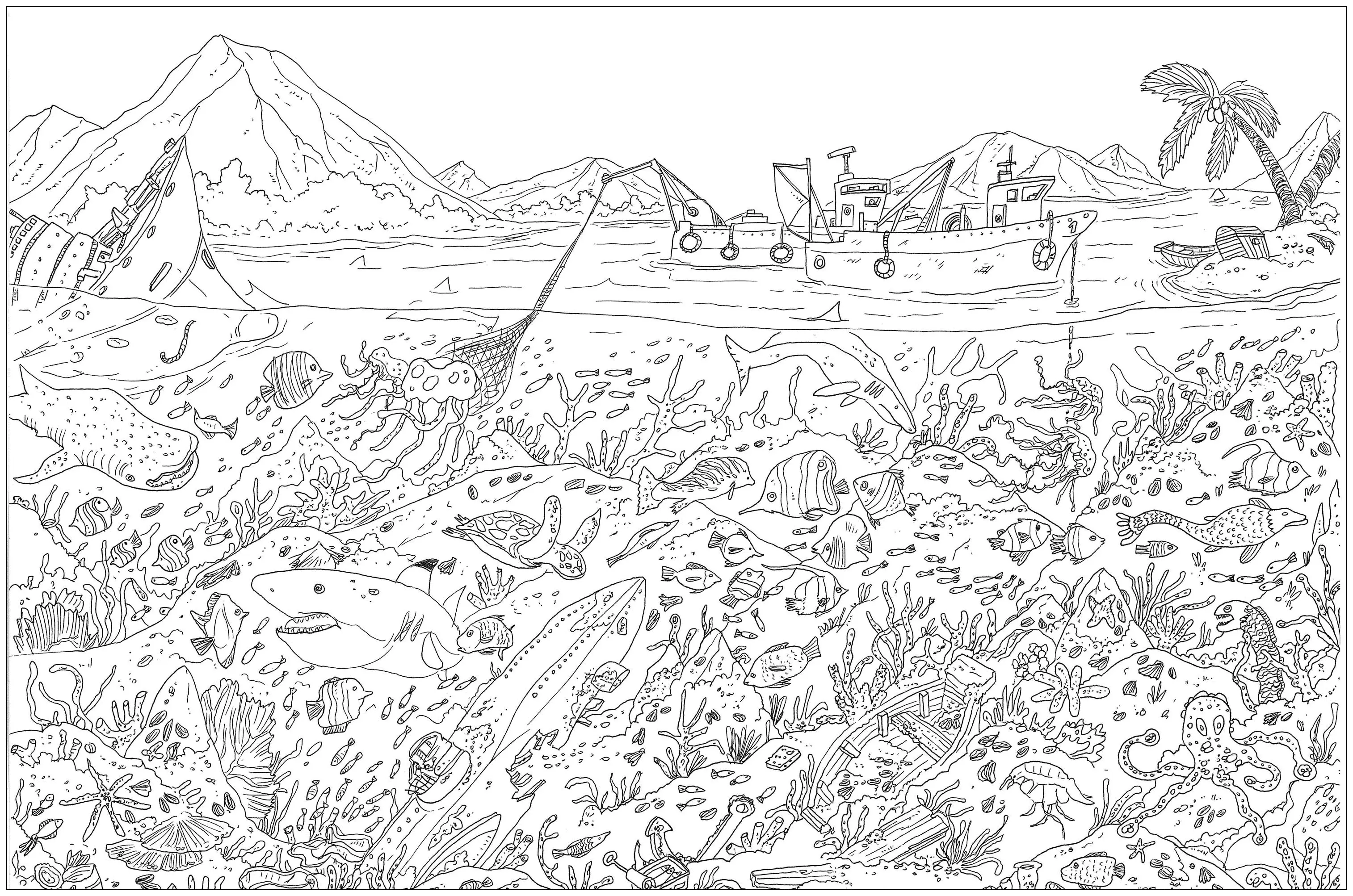 Water-worlds-62865 (Pagina Water worlds da Colorare per adultos)