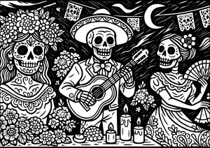 pagine da colorare : Skull