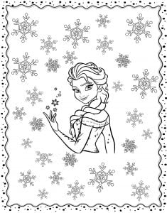 可爱的 アナと雪の女王2 着色页打印 (子ども向けぬりえ：アナと雪の女王2)