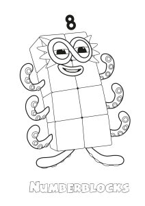 偉大なる「ハイト」 (子ども向けぬりえ：カラフルな数字)