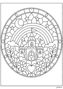 星の下の魔法の城