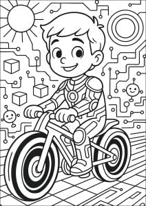 お子様向けのトロンぬりえ (子ども向けぬりえ：トロン)
