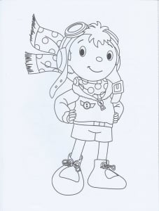 有趣的 ノディ 着色页，儿童可打印 (子ども向けぬりえ：ノディ)
