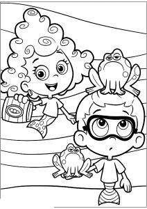 ディーマとジル (子ども向けぬりえ：バブル・グッピーズ)