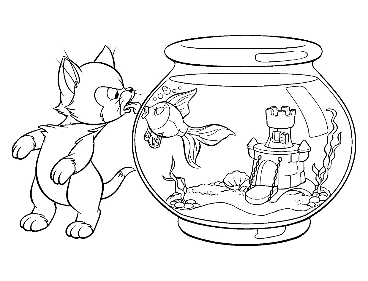 子供向けピノキオの塗り絵 - 子ども向けぬりえページ：ピノキオ, image size:1239x948