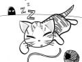 免费的 猫 儿童着色页下载 (子ども向けぬりえ：猫)