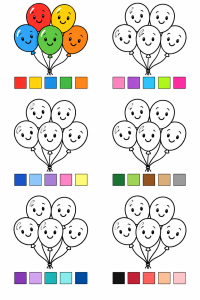 シンプルで無料のColorぬりえ（印刷＆塗り）