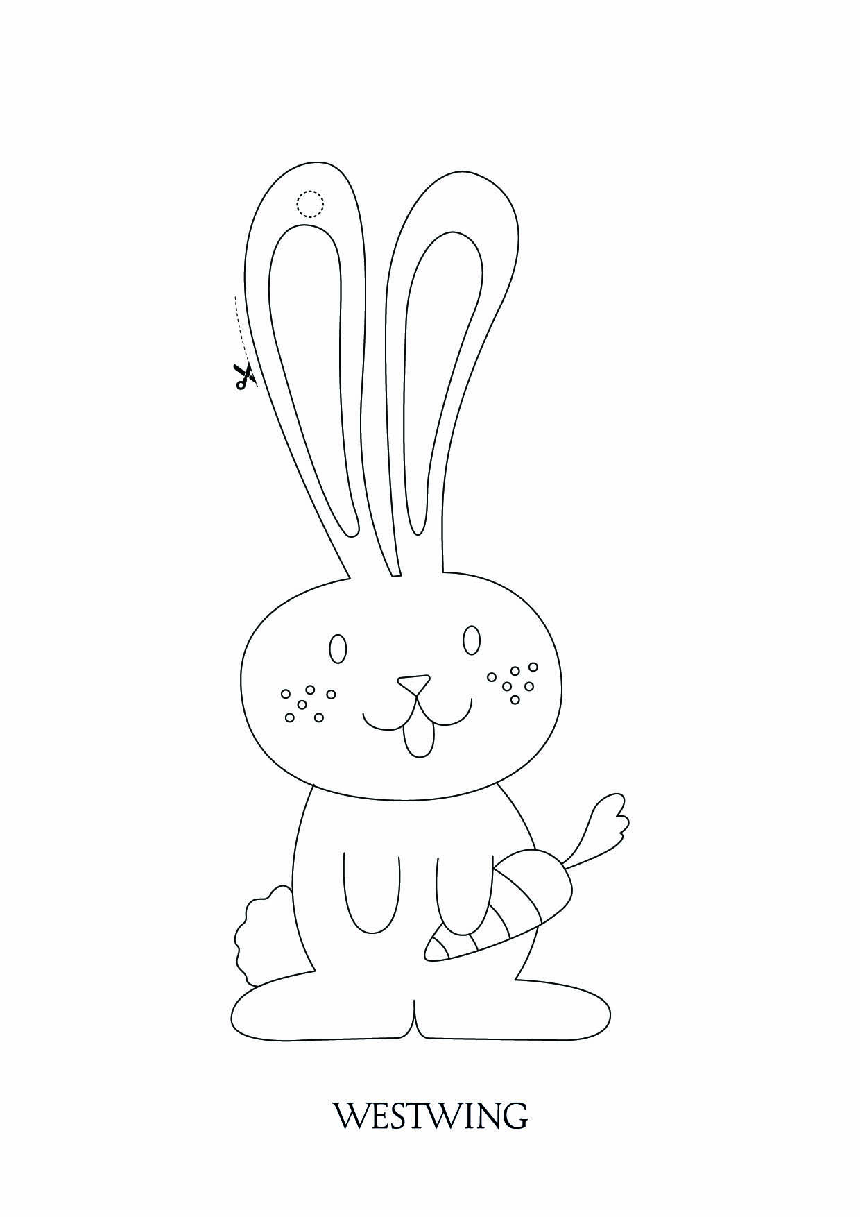 無料のイースター塗り絵 (子ども用印刷ぬりえ:イースター)