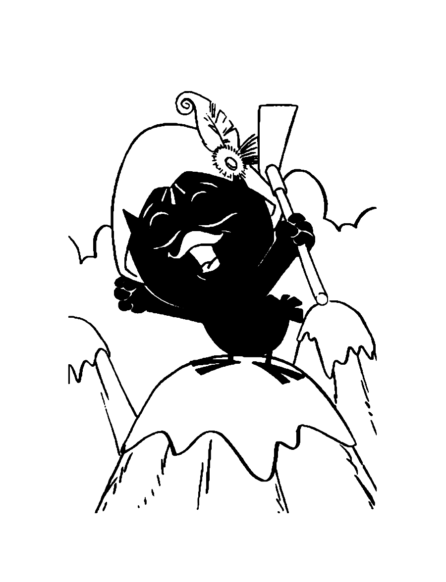 カリメロの塗り絵画像をダウンロード (子ども用印刷ぬりえ：カリメロ)