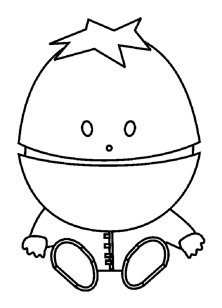 免费的 サウスパーク 着色页,适合小朋友打印 (子ども用印刷ぬりえ:サウスパーク)