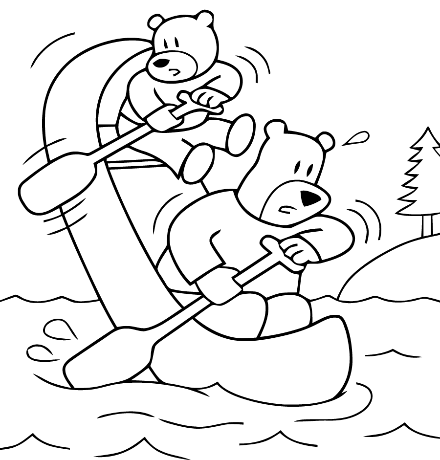 简单且免费的 テディベア 着色页 (子ども用印刷ぬりえ:テディベア)