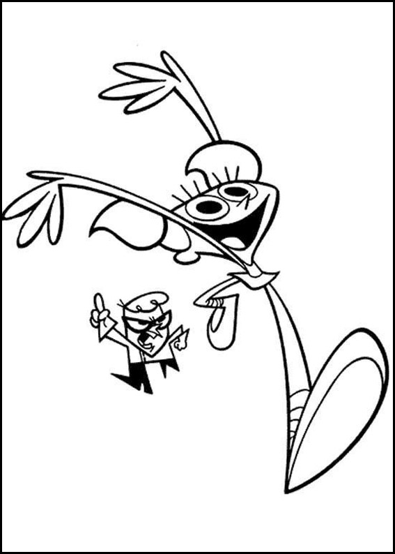 儿童着色页 デクスター - 8518 (子ども用印刷ぬりえ：デクスター)