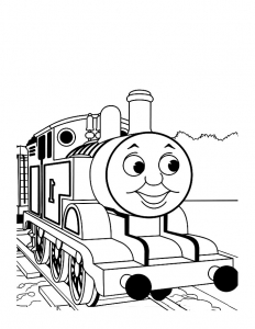 子ども用印刷ぬりえページ：トーマスと仲間たち