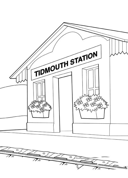 儿童最爱的 トーマスと仲間たち 着色页,适合打印 (子ども用印刷ぬりえ:トーマスと仲間たち)