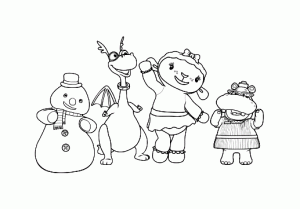 子ども用印刷ぬりえページ:ドックはおもちゃドクター