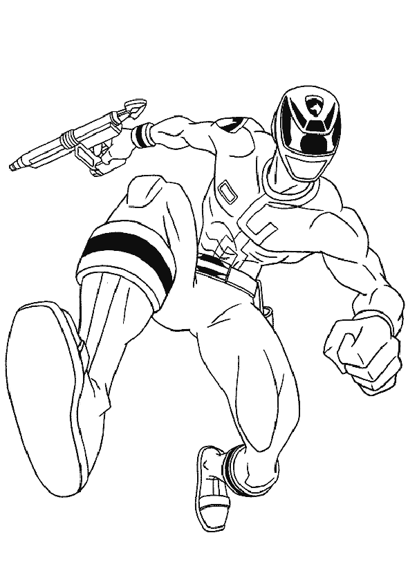 适合儿童的 パワーレンジャー 着色页打印 (子ども用印刷ぬりえ:パワーレンジャー)
