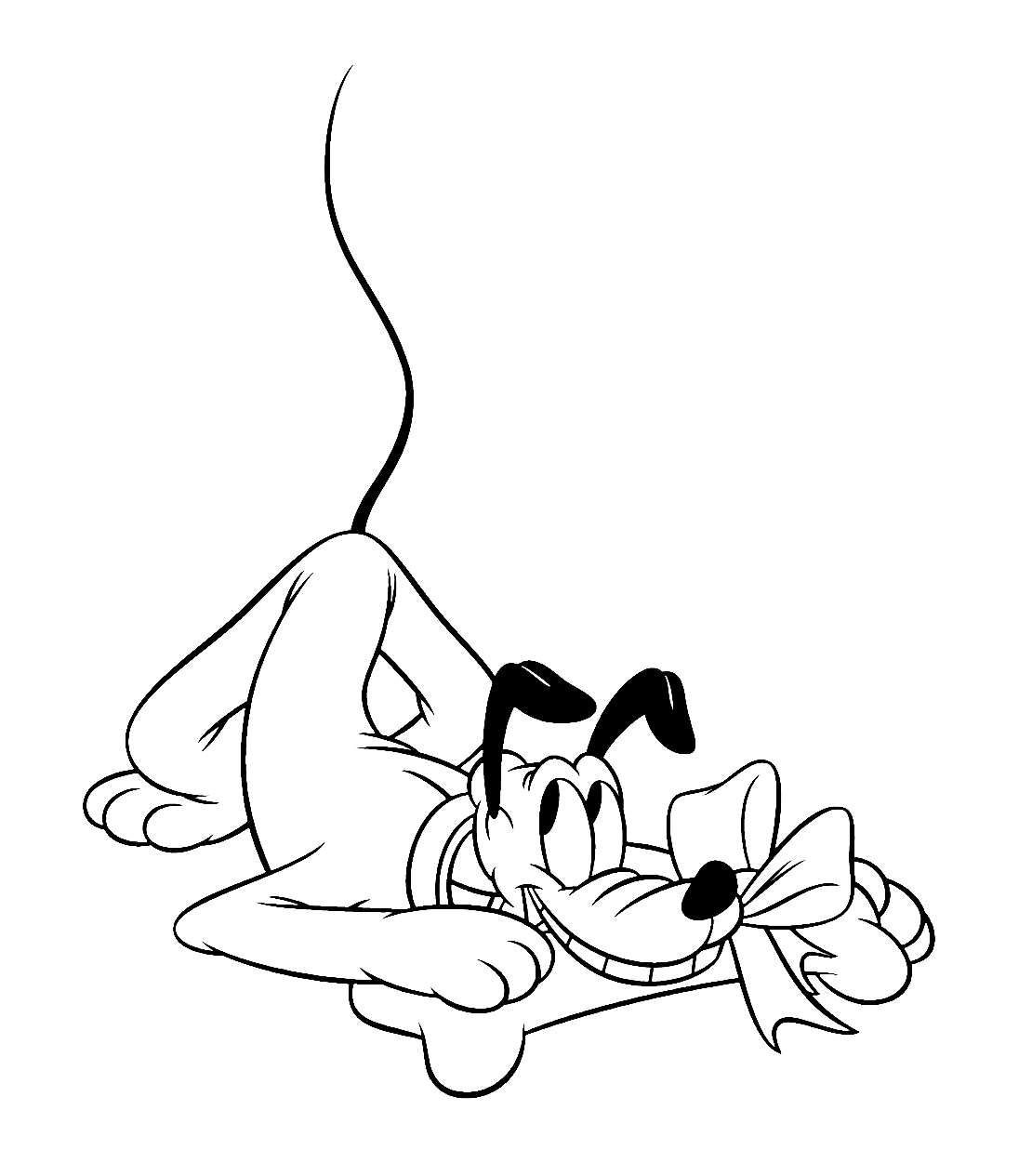 子供向けプルートの塗り絵 (子ども用印刷ぬりえ：プルート)