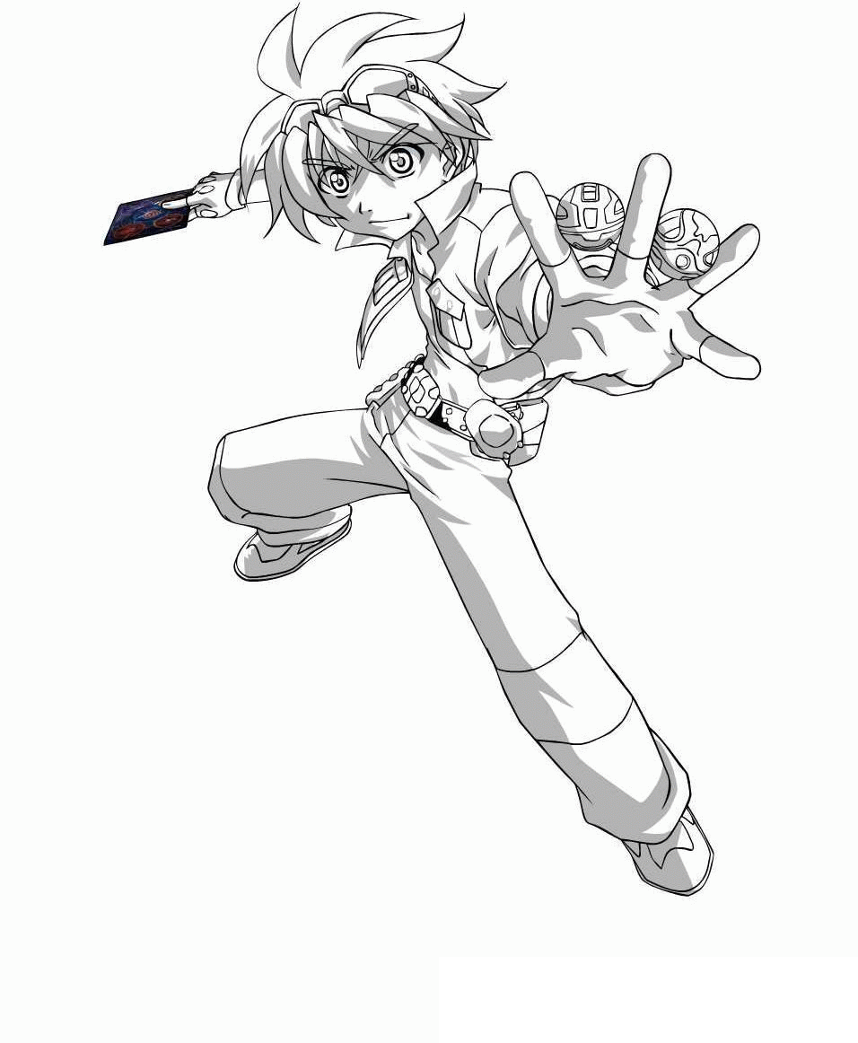 ベイブレードの塗り絵 子供向け (子ども用印刷ぬりえ：ベイブレード)