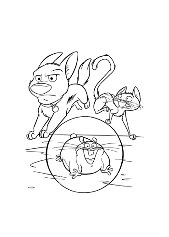 印刷用ボルトの塗り絵 (子ども用印刷ぬりえ：ボルト)