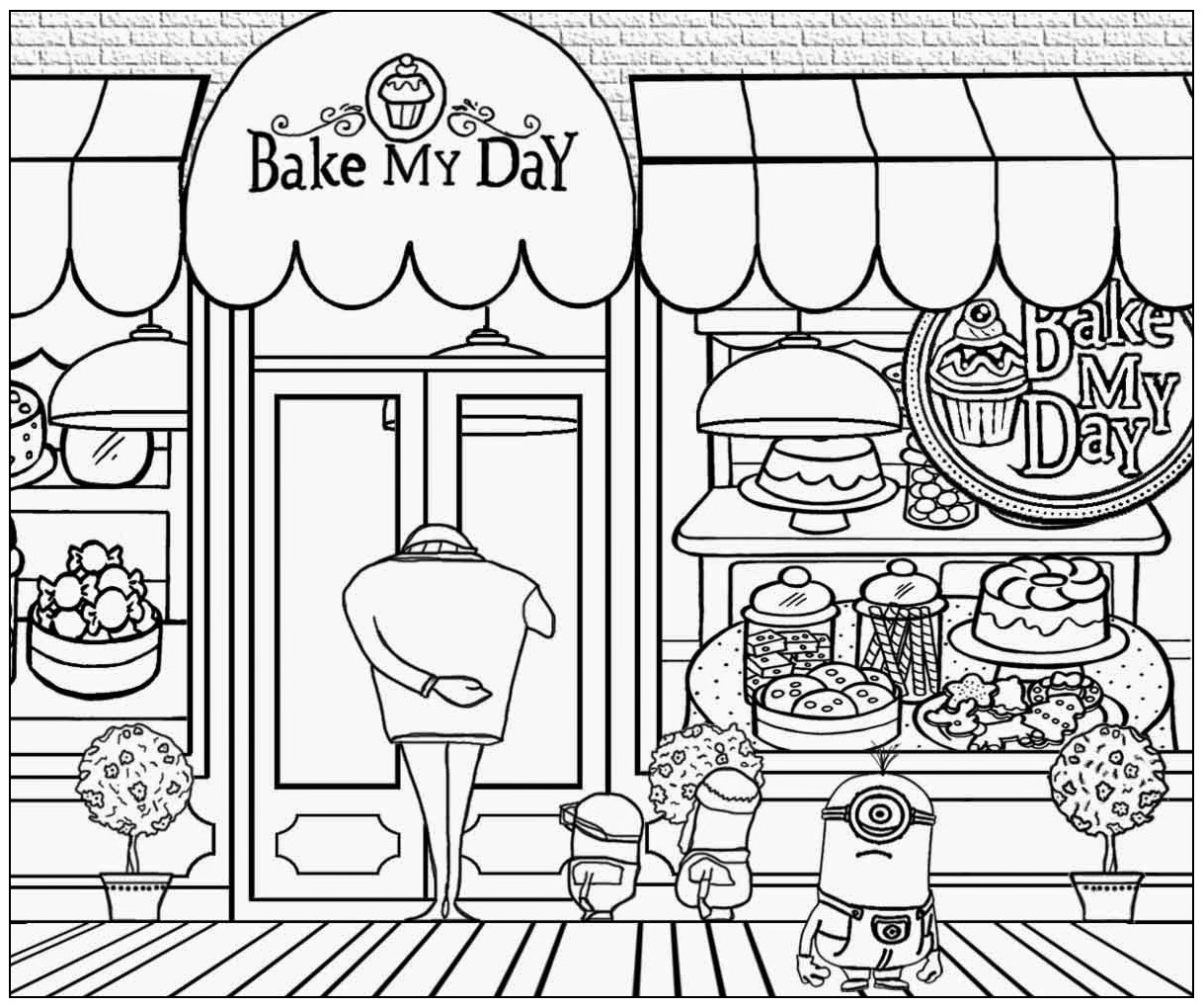 無料で印刷して塗れるミニオンの絵 - 子ども向けぬりえページ：ミニオンズ